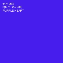 #471DEE - Purple Heart Color Image